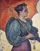 Paul Signac woman with a parasol Sweden oil painting reproduction